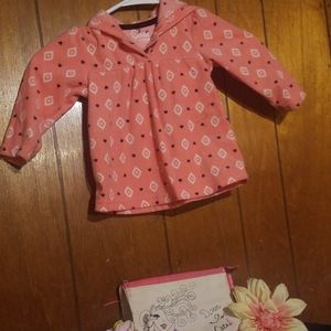 Pink sweater with hood